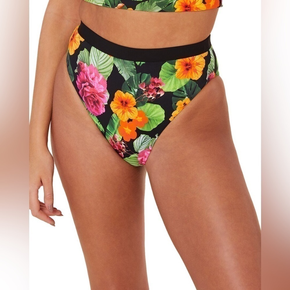 NWT Andie Swim The Banded Cheeky Bottom in Multicolor Floral